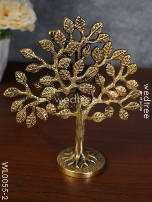 Brass Kalpavriksha Tree - Black Antique Finish - WL0055-2