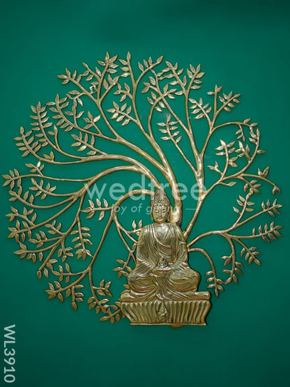 Brass Kalpavriksha Tree with Buddha - WL3910