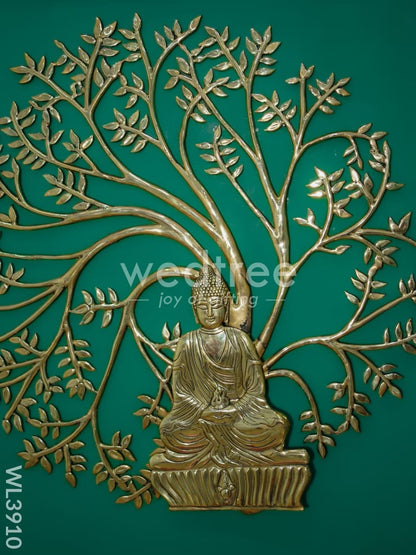 Brass Kalpavriksha Tree with Buddha - WL3910