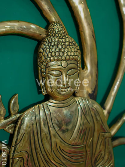 Brass Kalpavriksha Tree with Buddha - WL3910