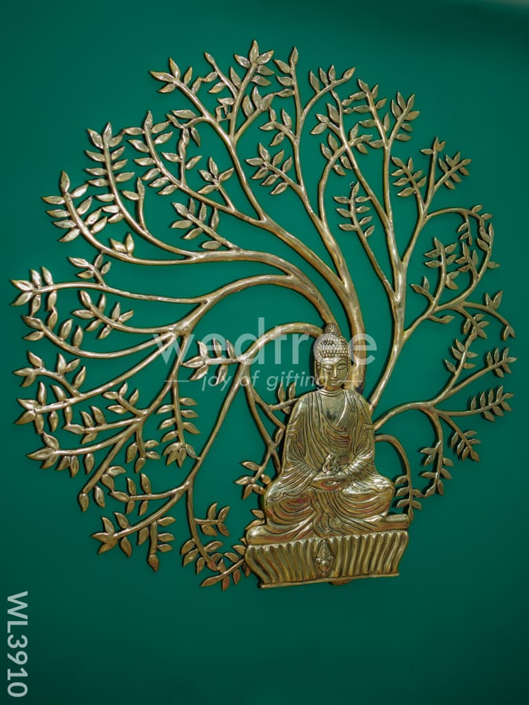 Brass Kalpavriksha Tree with Buddha - WL3910