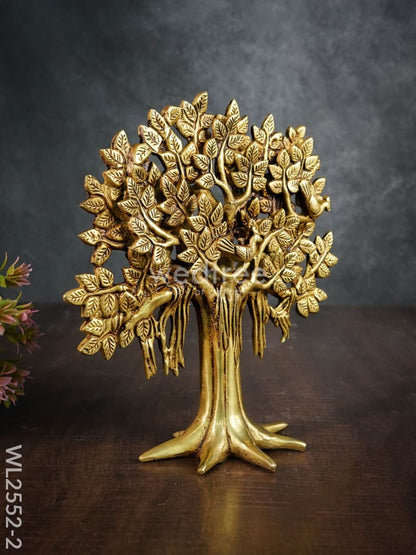 Brass Kalpavriksha Tree with Roots - WL2552