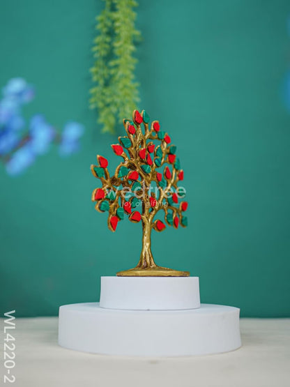 Brass Kalpavriksha Tree with Tile Work - WL4220