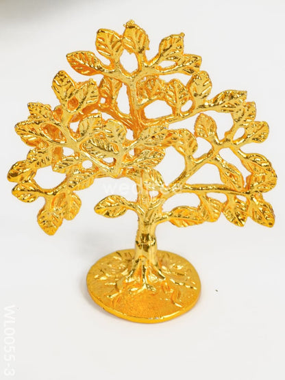 Brass Kalpavriksha Tree - Yellow Antique Finish - WL0055-3