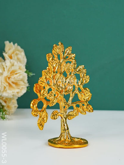 Brass Kalpavriksha Tree - Yellow Antique Finish - WL0055-3