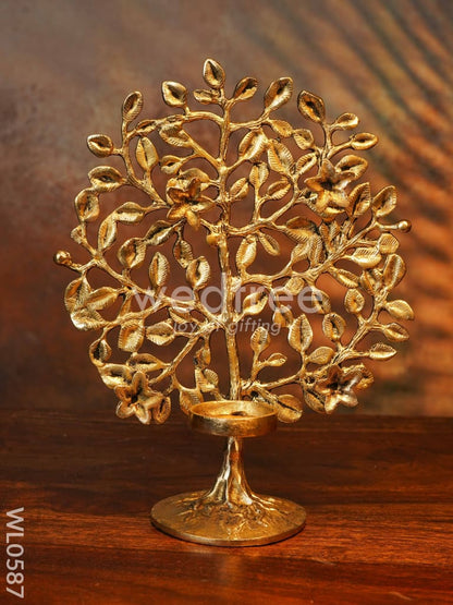 Brass Kalpavriksha with T-Light Holder - WL0587