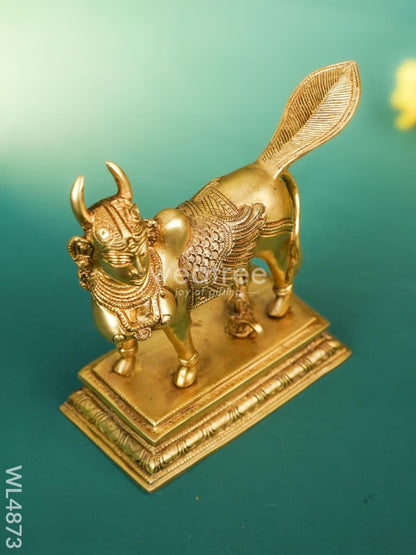 Brass Kamadhenu Idol - 9 inch - WL4873
