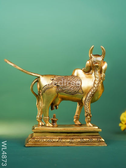 Brass Kamadhenu Idol - 9 inch - WL4873