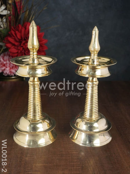 Brass Kerala Diya - Set of 2 - WL0018