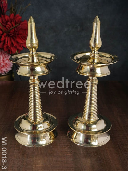 Brass Kerala Diya - Set of 2 - WL0018