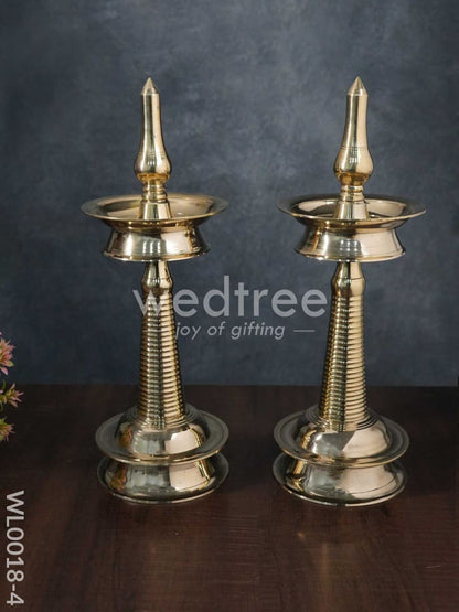 Brass Kerala Diya - Set of 2 - WL0018