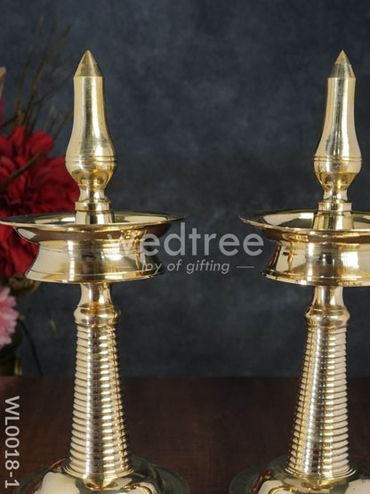 Brass Kerala Diya - Set of 2 - WL0018