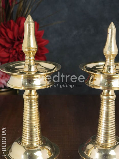 Brass Kerala Diya - Set of 2 - WL0018