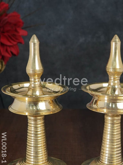 Brass Kerala Diya - Set of 2 - WL0018