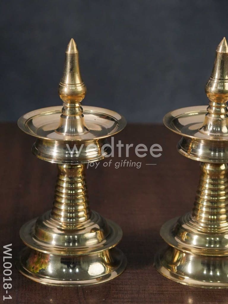 Brass Kerala Diya - Set of 2 - WL0018