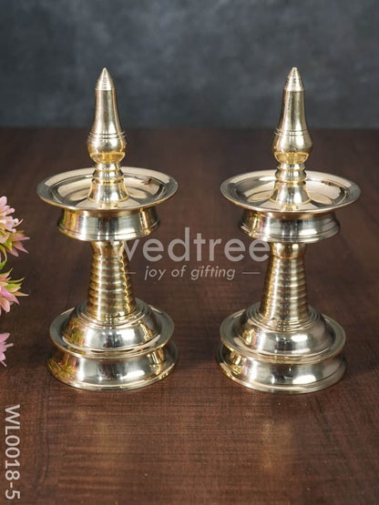 Brass Kerala Diya - Set of 2 - WL0018