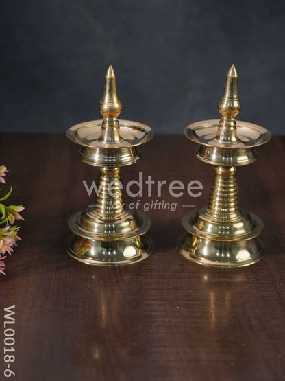 Brass Kerala Diya - Set of 2 - WL0018