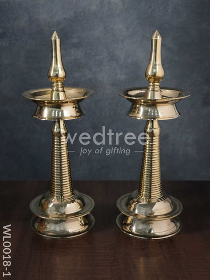 Brass Kerala Diya - Set of 2 - WL0018