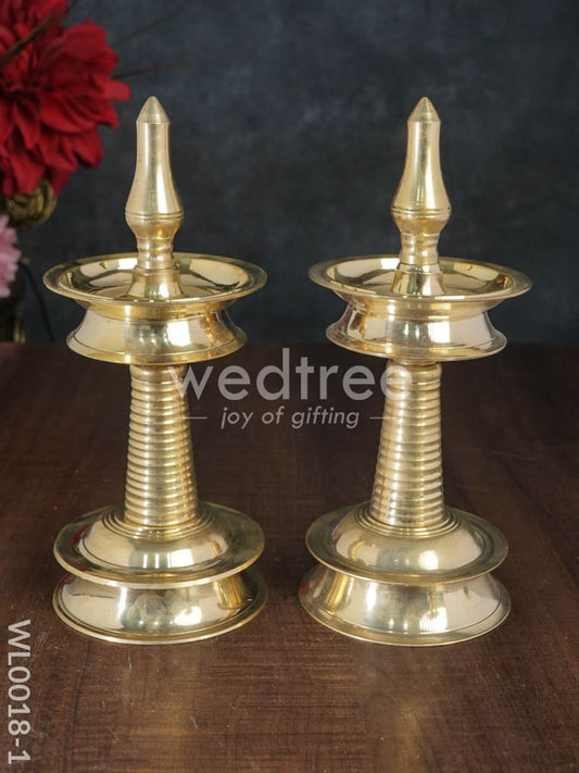 Brass Kerala Diya - Set of 2 - WL0018