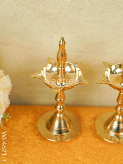 Brass Kerala Diya - Set of 2 - WL4621