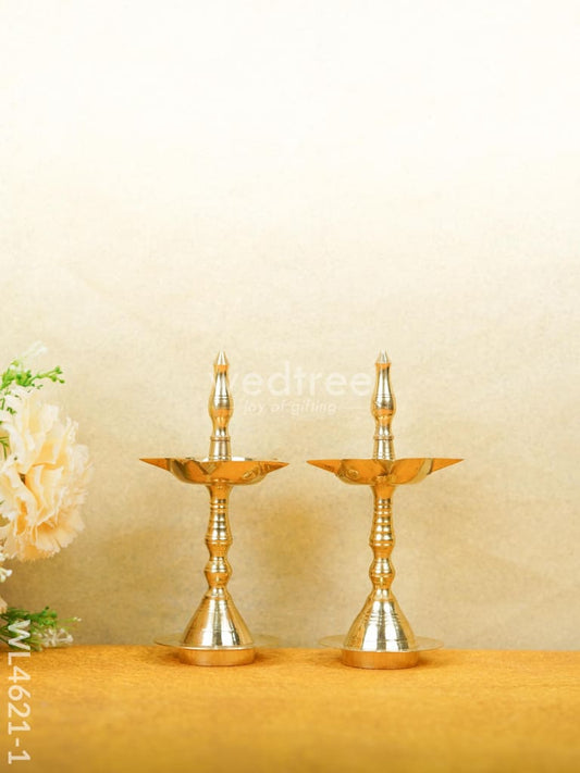 Brass Kerala Diya - Set of 2 - WL4621