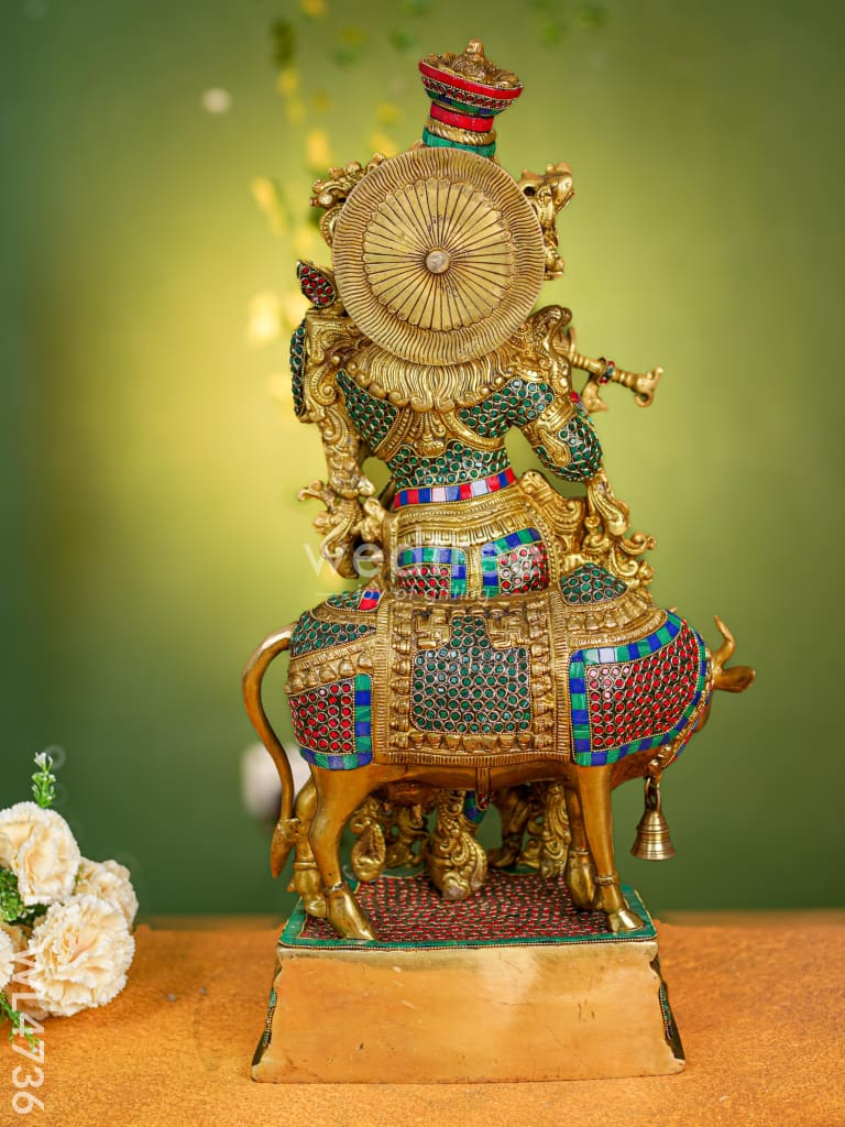 Brass Krishna Idol - 26 inch - WL4736