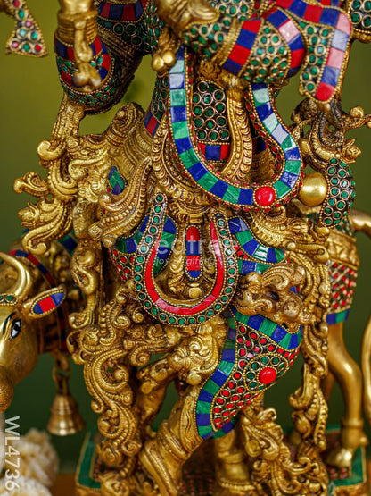 Brass Krishna Idol - 26 inch - WL4736