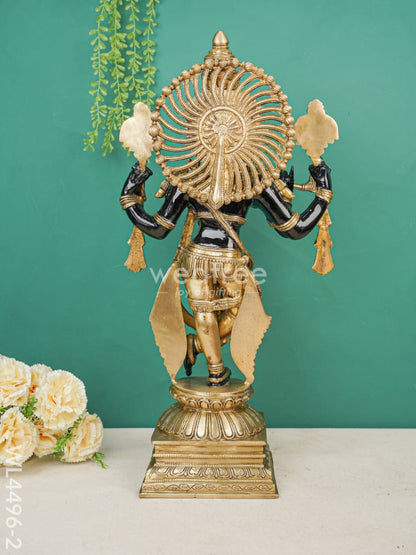 Brass Krishna with Shank Chakra - WL4496