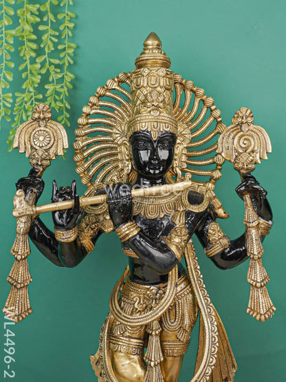 Brass Krishna with Shank Chakra - WL4496