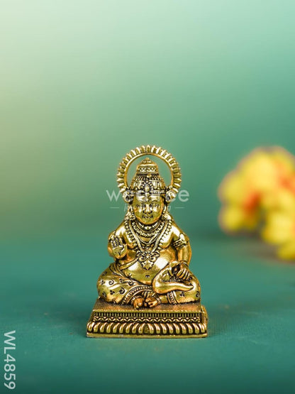 Brass Kubera Idol - 3 inch - WL4859