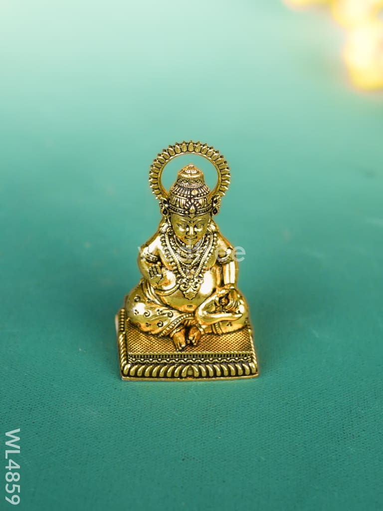 Brass Kubera Idol - 3 inch - WL4859