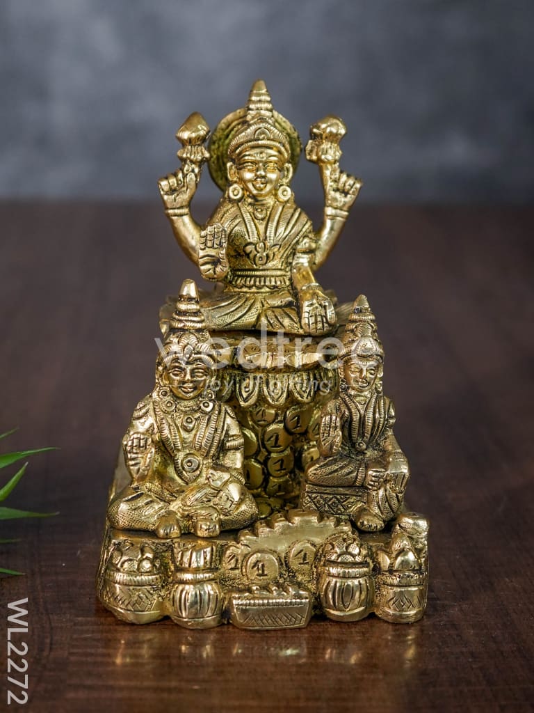Brass Kubera Lakshmi Idol - WL2272