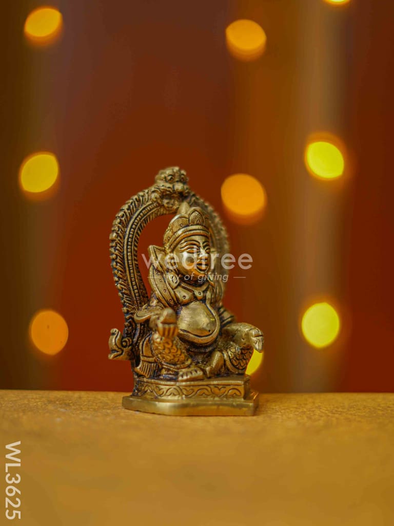 Brass Kubera with Frame - WL3625