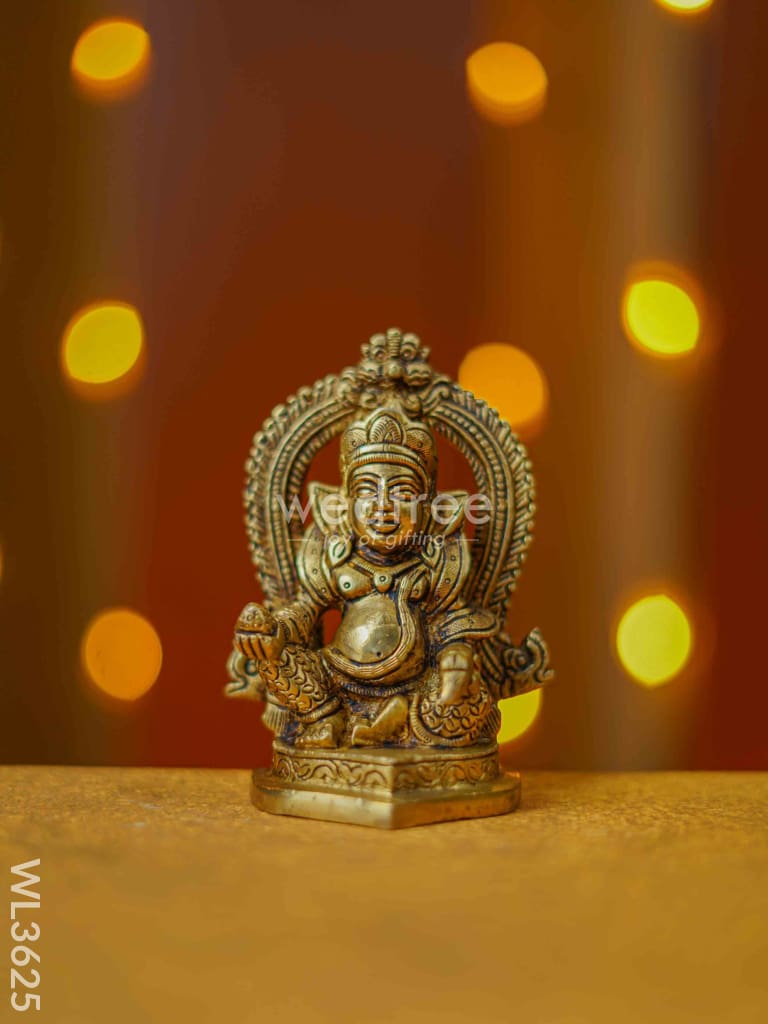 Brass Kubera with Frame - WL3625