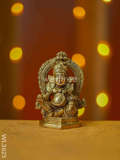 Brass Kubera with Frame - WL3625