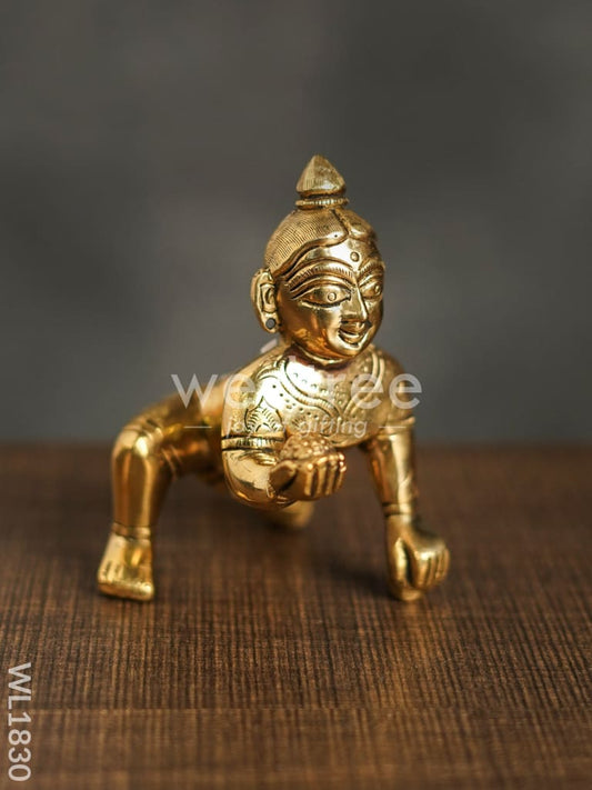 Brass Laddu Gopal - 5.5inch - WL1830