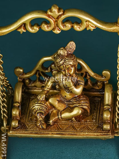 Brass Laddu Gopal on Jhoola - WL4991