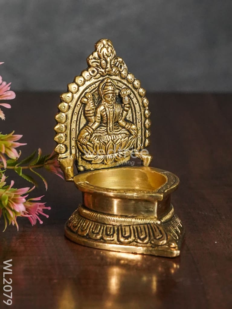 Brass Lakshmi Diya - WL2079