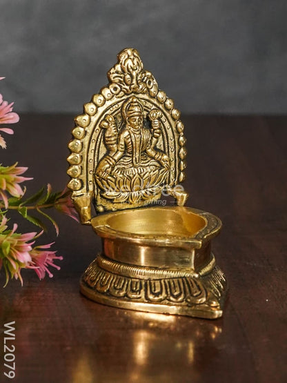Brass Lakshmi Diya - WL2079