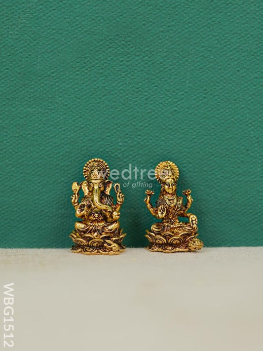 Brass Lakshmi-Ganesha Idol - WBG1512