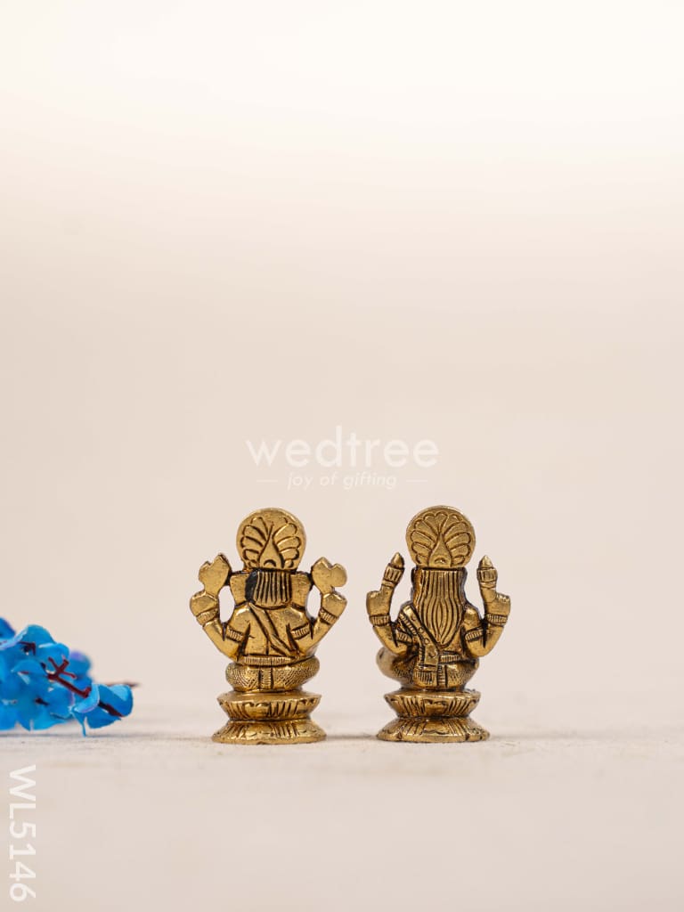 Brass Lakshmi Ganesha Idol - WL5146