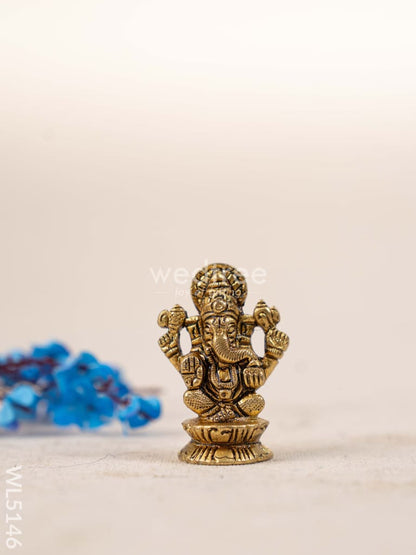 Brass Lakshmi Ganesha Idol - WL5146