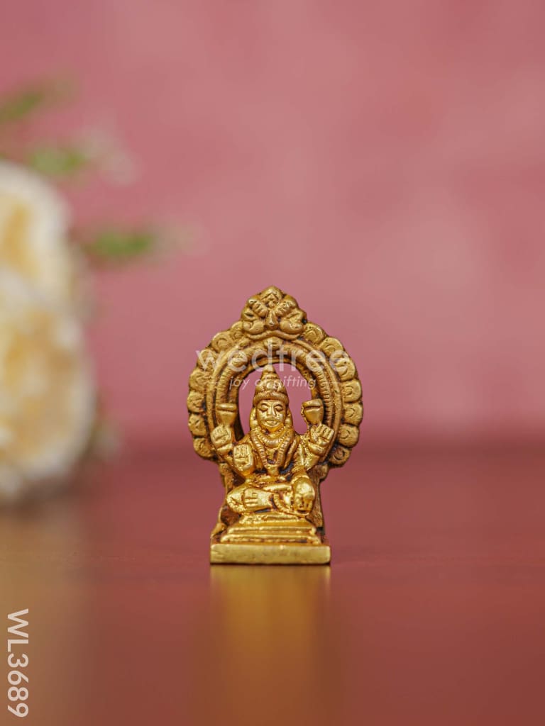 Brass Lakshmi Ganesha Saraswathi Idols in Frame - Set of 3 - WL3689