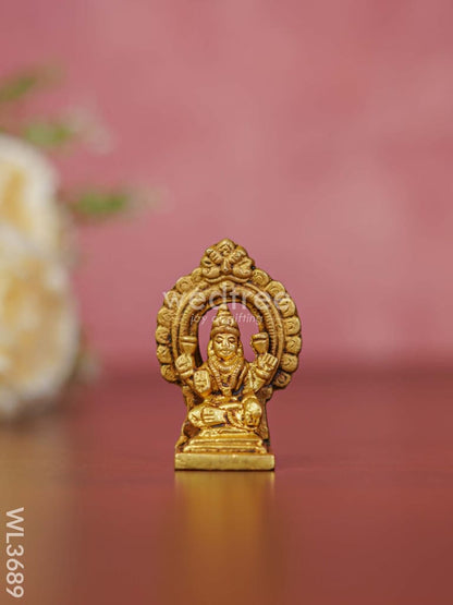 Brass Lakshmi Ganesha Saraswathi Idols in Frame - Set of 3 - WL3689