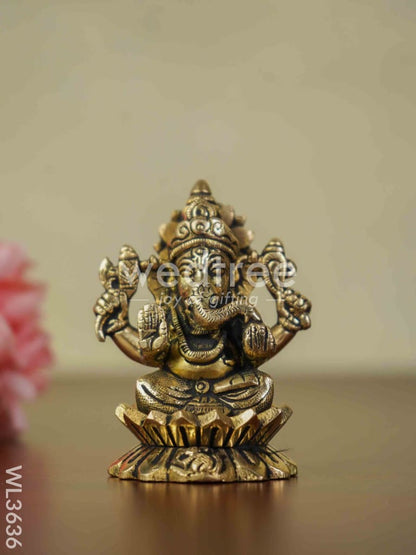 Brass Lakshmi Ganesha Saraswathi - Set of 3 - WL3636