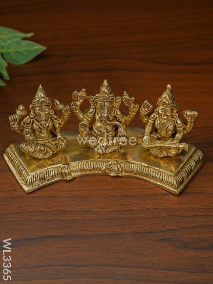 Brass Lakshmi Ganesha Saraswathi - WL3365
