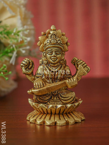 Brass Lakshmi Ganesha Saraswthi Idols - WL3388
