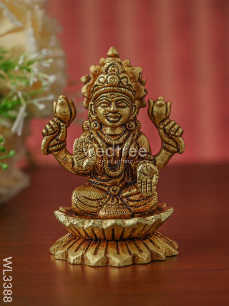 Brass Lakshmi Ganesha Saraswthi Idols - WL3388