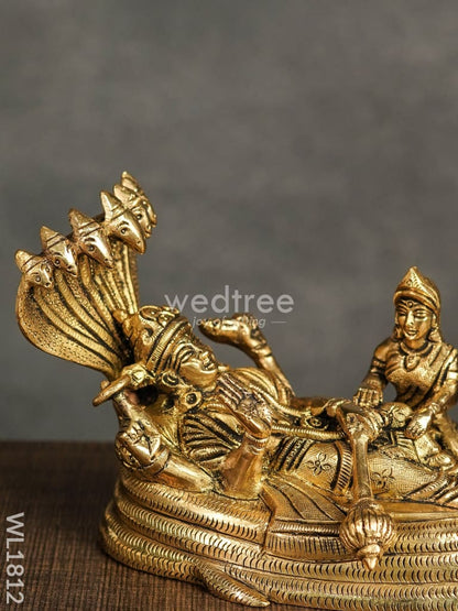 Brass Lakshmi-Narayan on Sheshnaag - WL1812