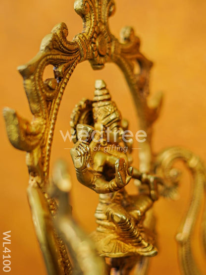 Brass Lakshmi Urli with Ashtalakshmi - WL4100